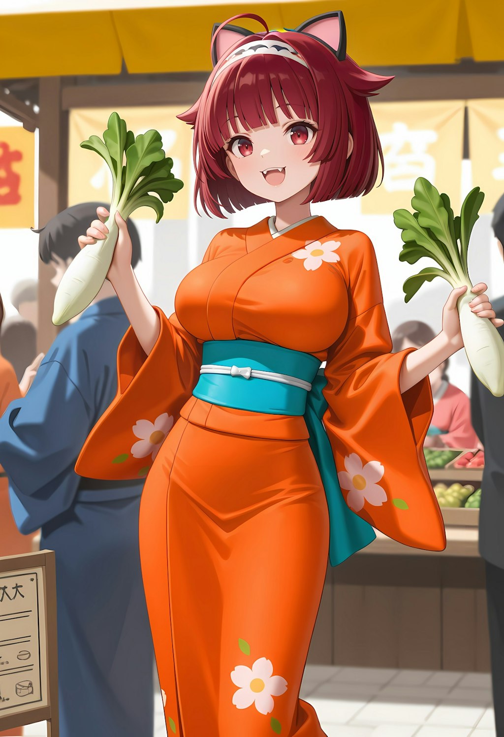 八百屋の看板娘にゃ🥕
