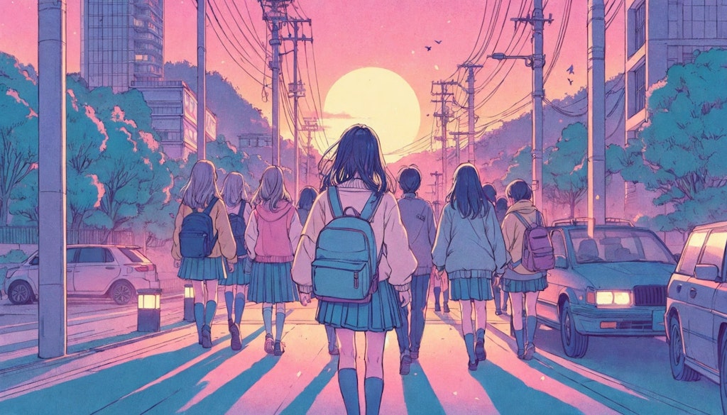 あの夕日に向かって (夕闇と少女30)