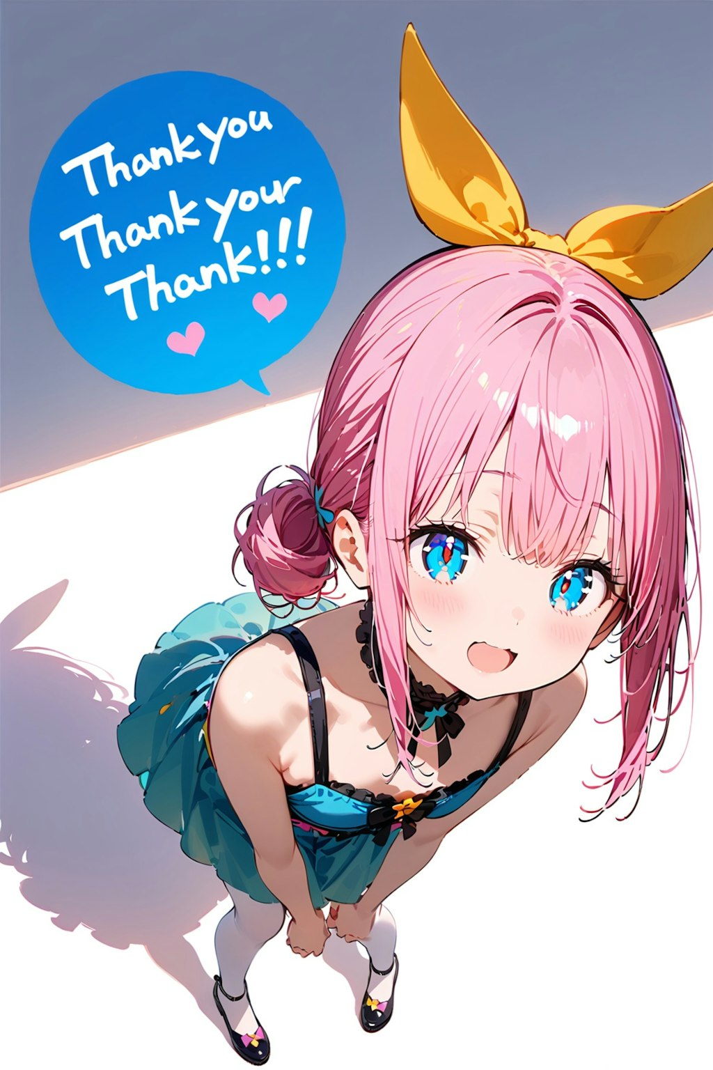 No.102 挨拶　thank you　少しの間画像生成（投稿をお休みします。）約1か月