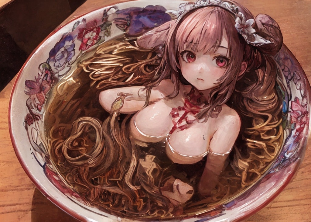 ラーメン入浴女子