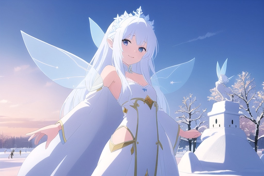 雪まつりの妖精さん