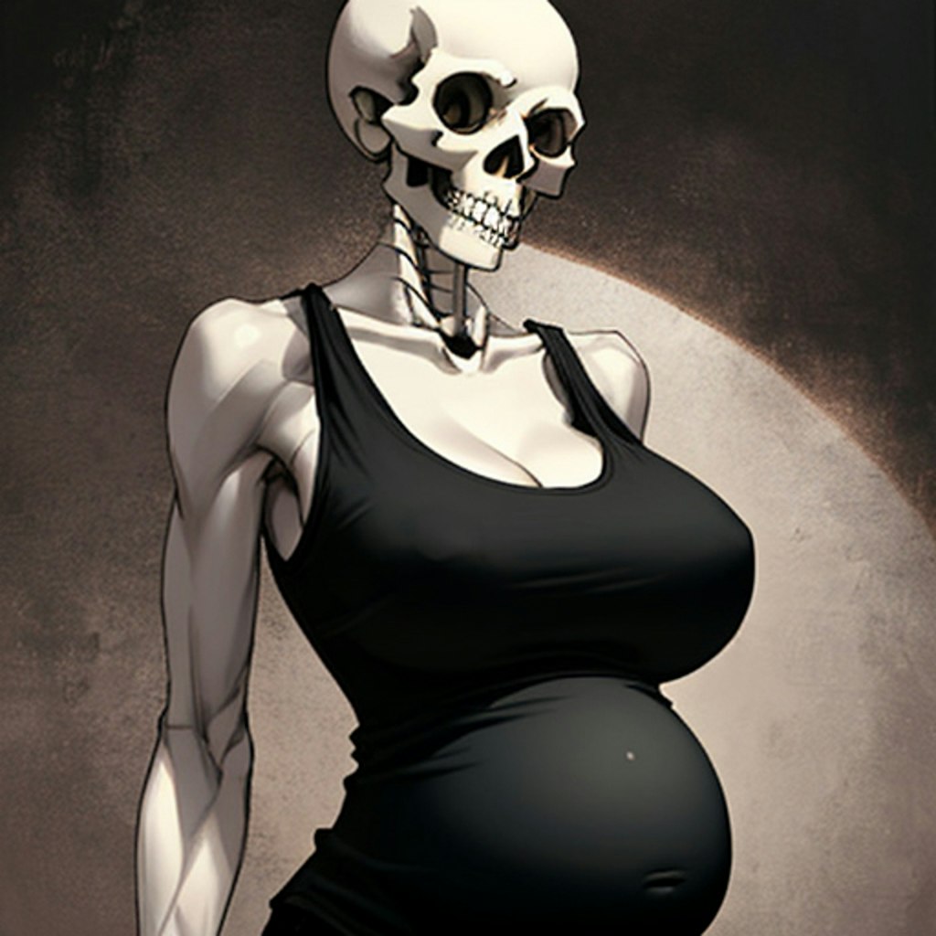 pregnant skull