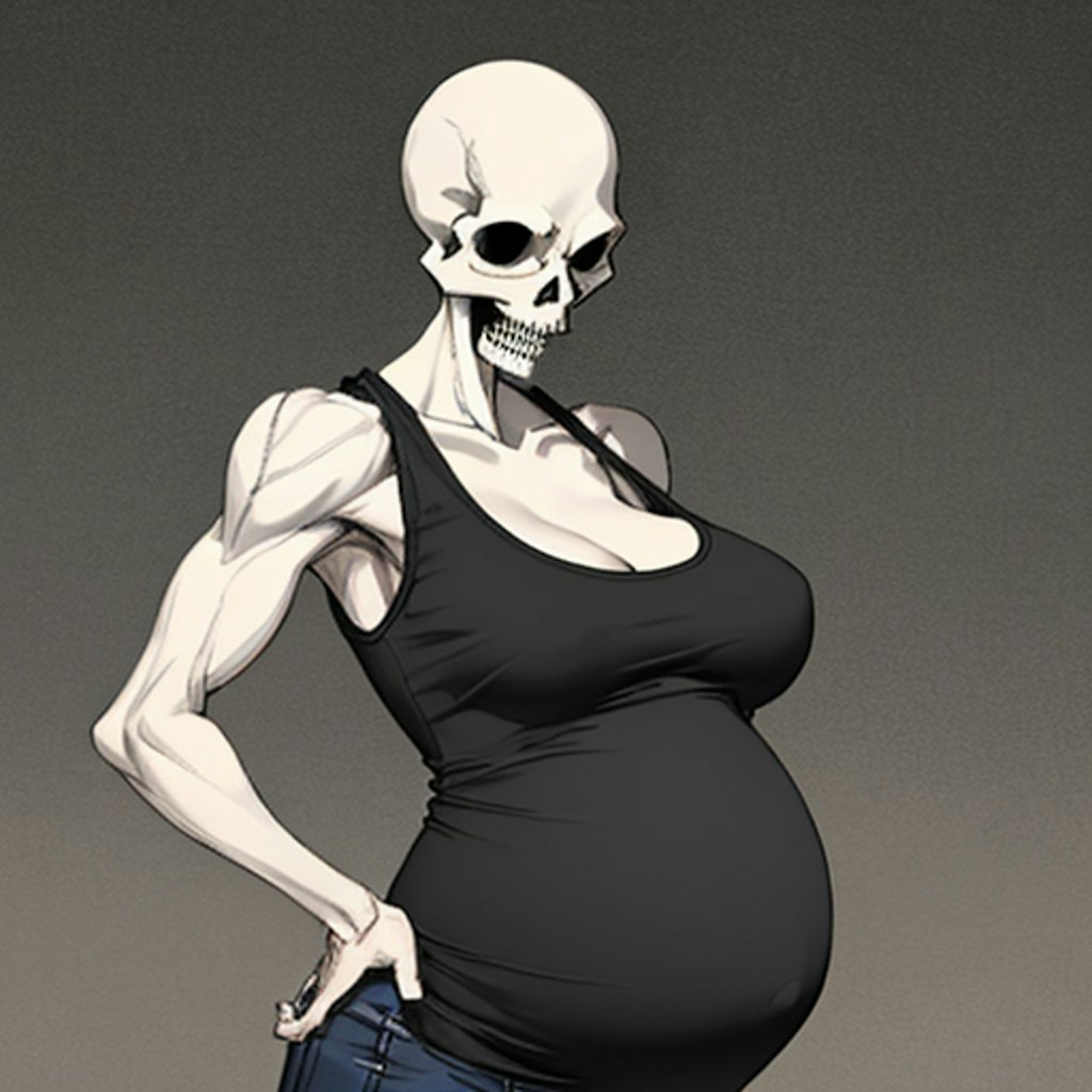 pregnant skull