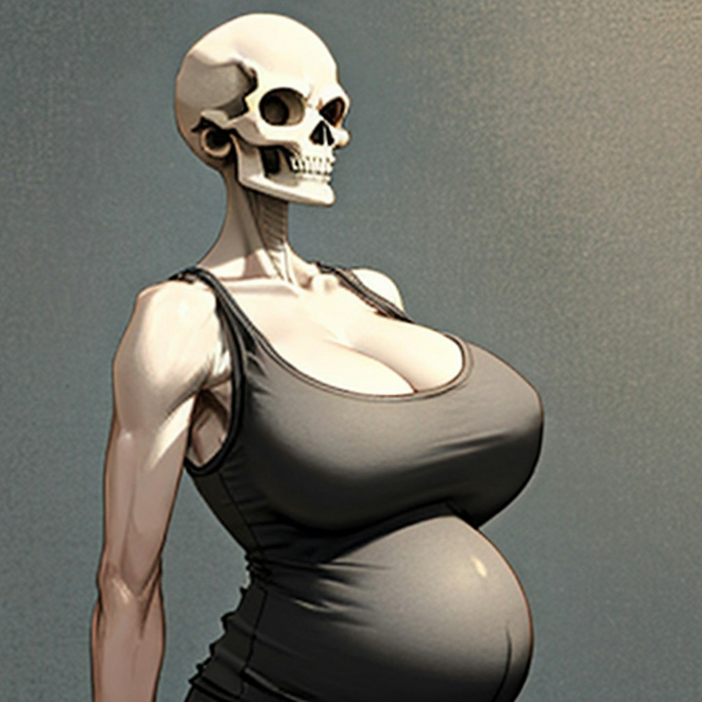 pregnant skull