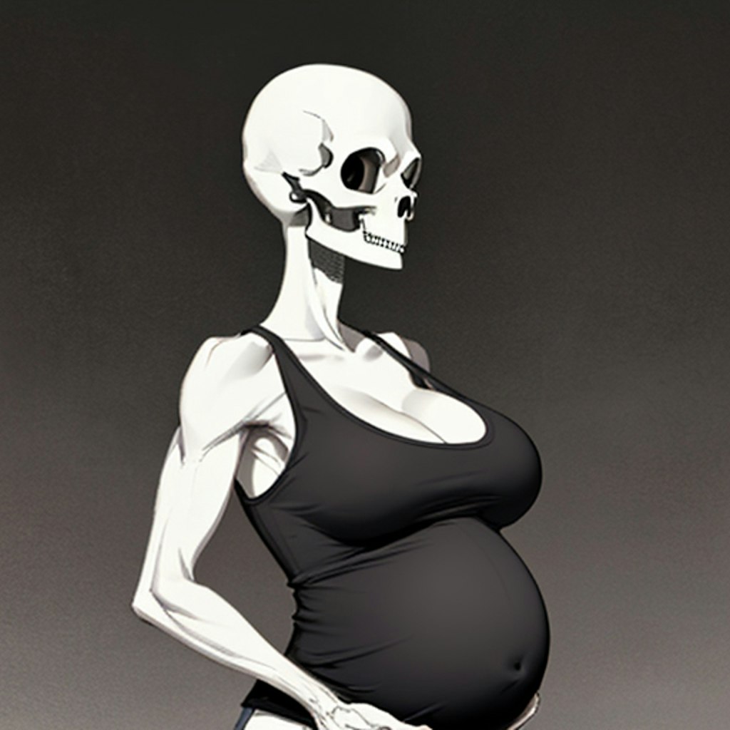 pregnant skull