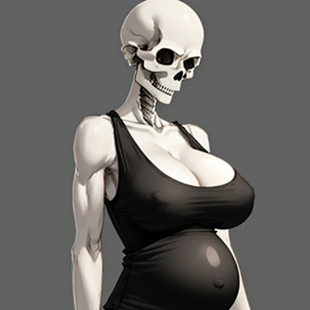 pregnant skull