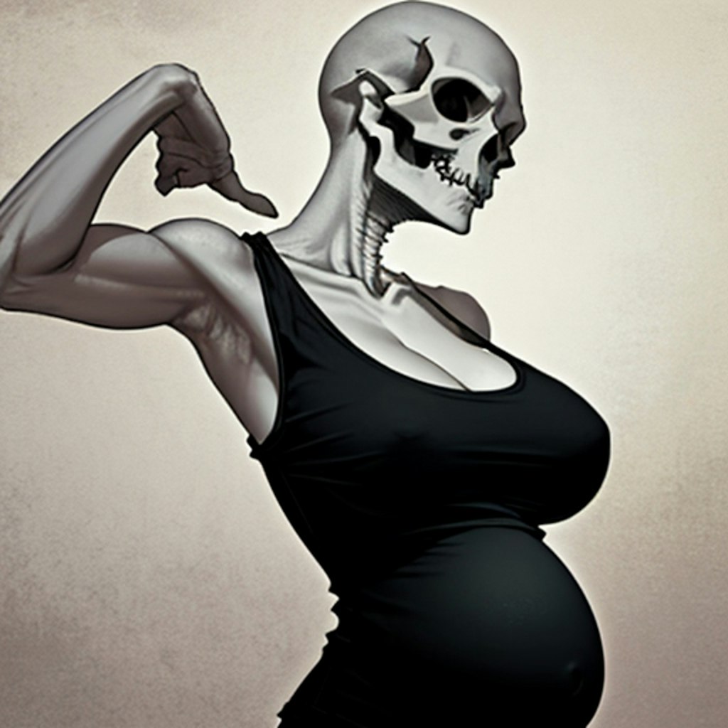 pregnant skull