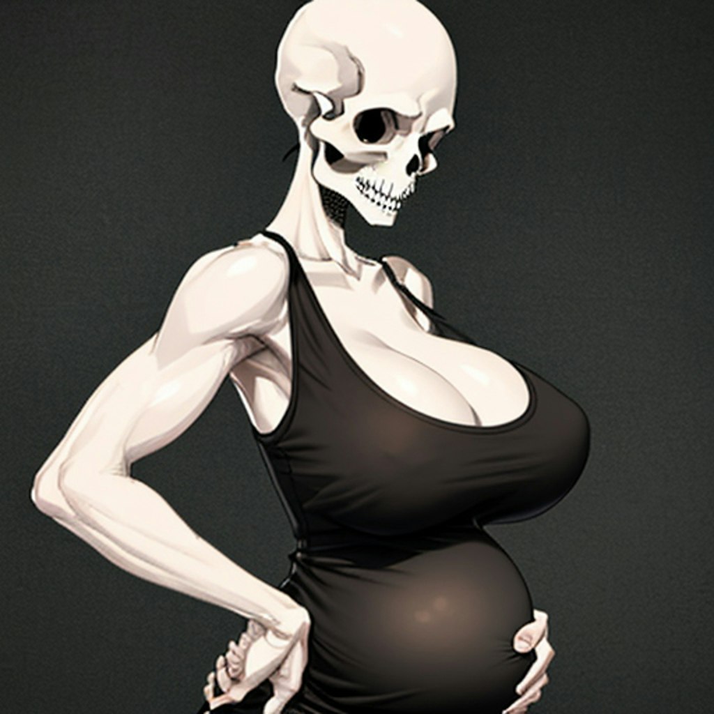 pregnant skull