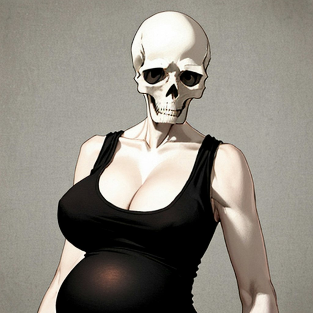 pregnant skull