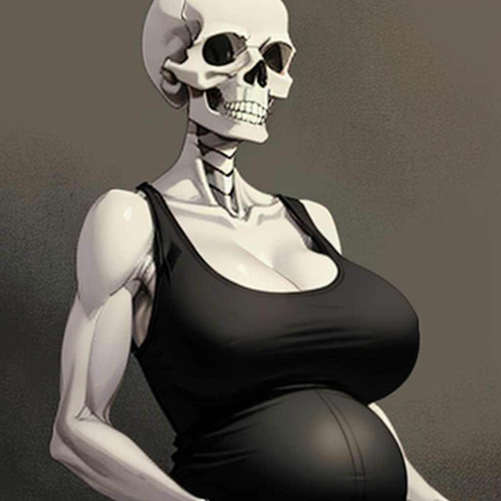 pregnant skull