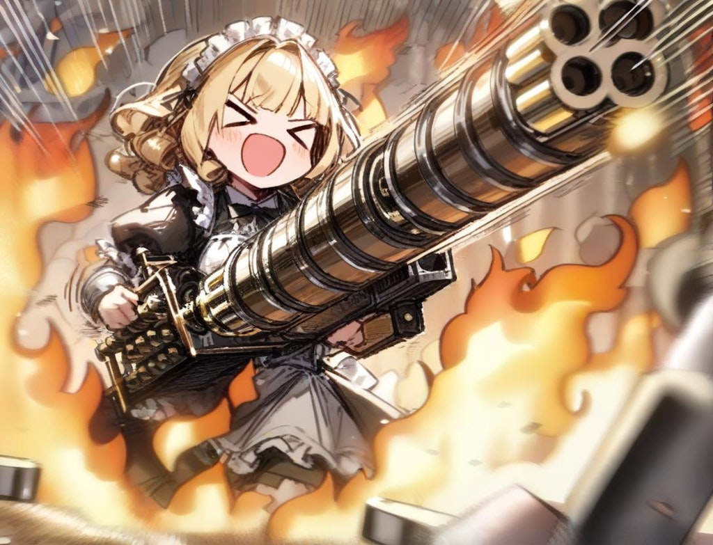 🔥謎武器でバトルフィールドに降り立つ系メイドちゃん🔥