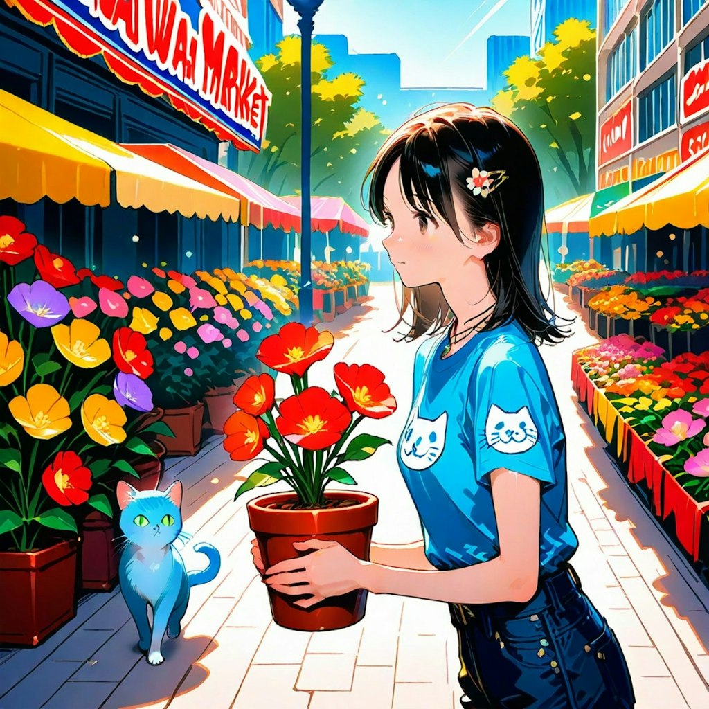 花市場に行ってみた