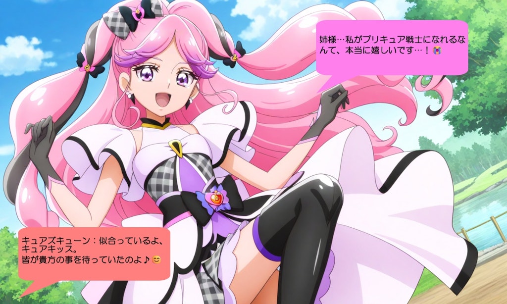 キュアキッス、プリキュア達から祝福される