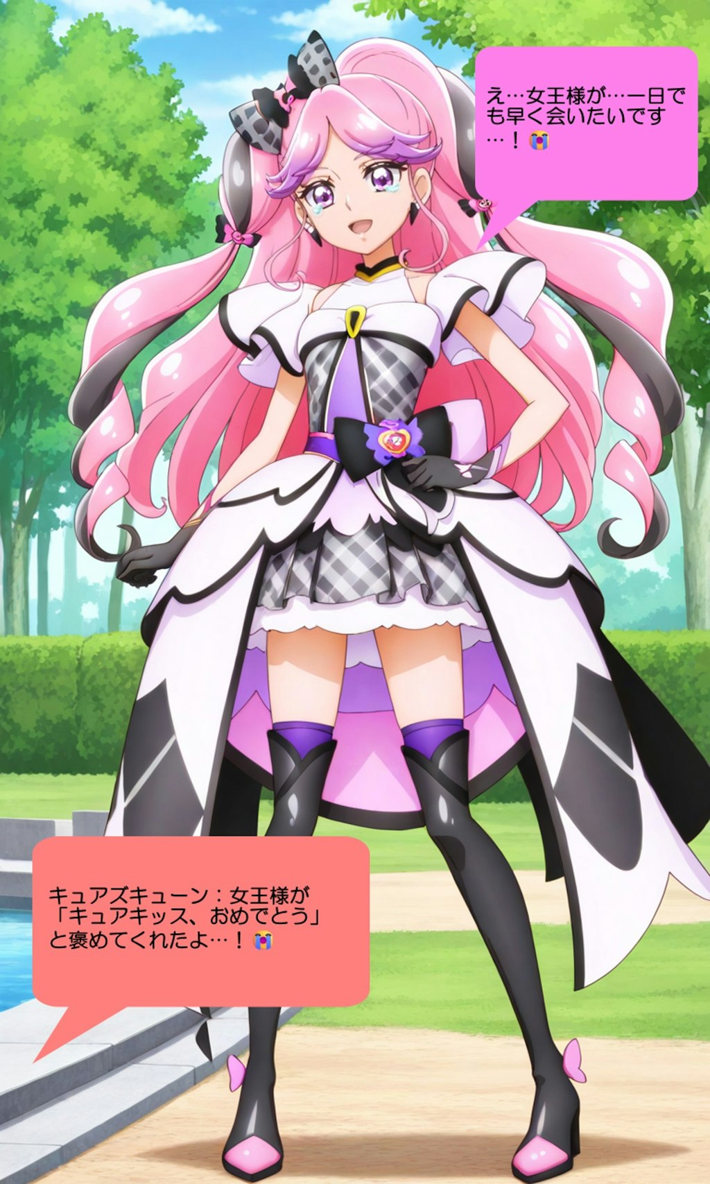 キュアキッス、プリキュア達から祝福される
