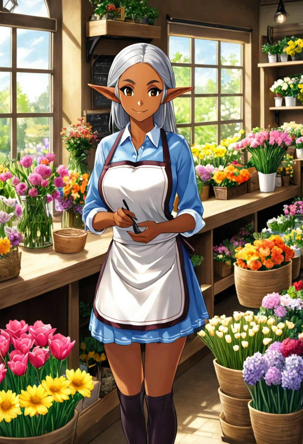 ダークエルフの花屋さん