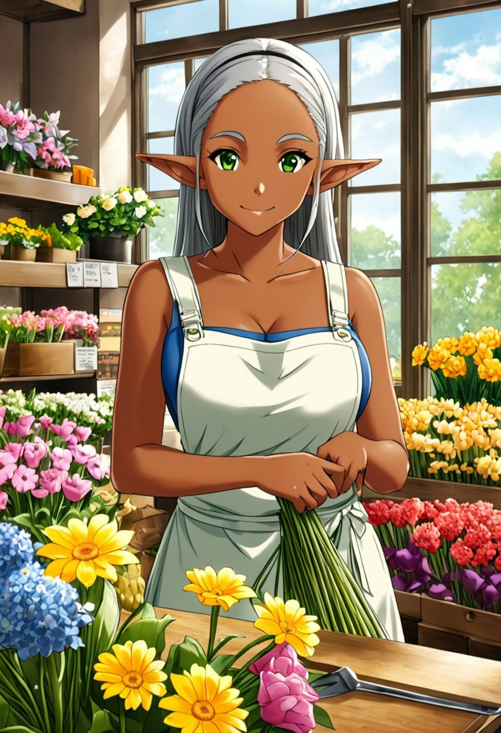 ダークエルフの花屋さん