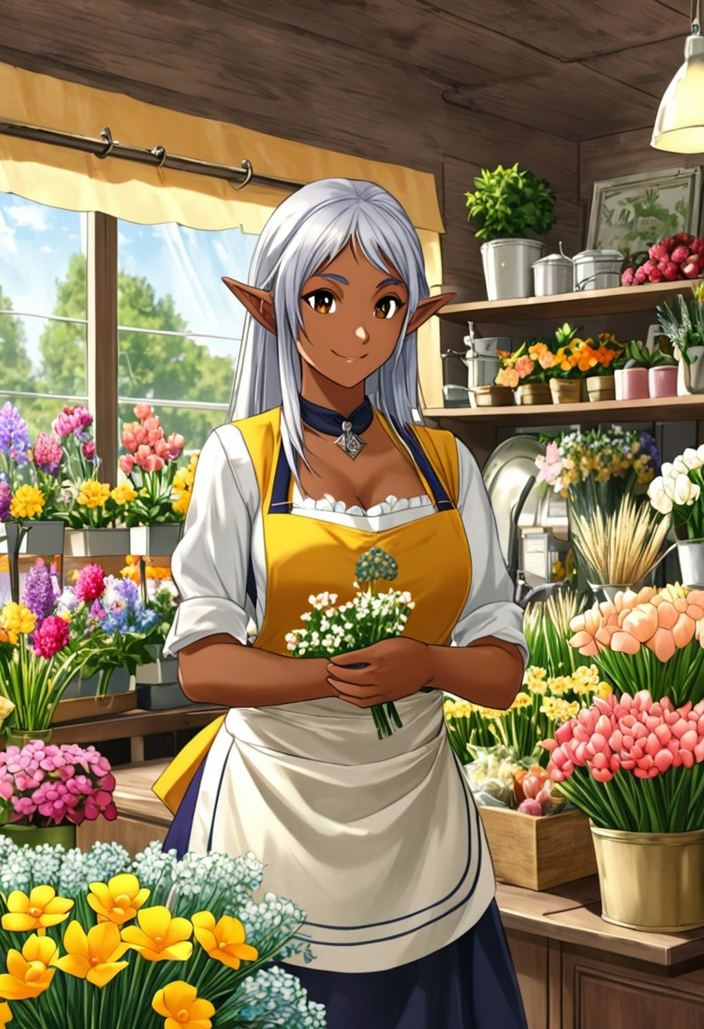 ダークエルフの花屋さん
