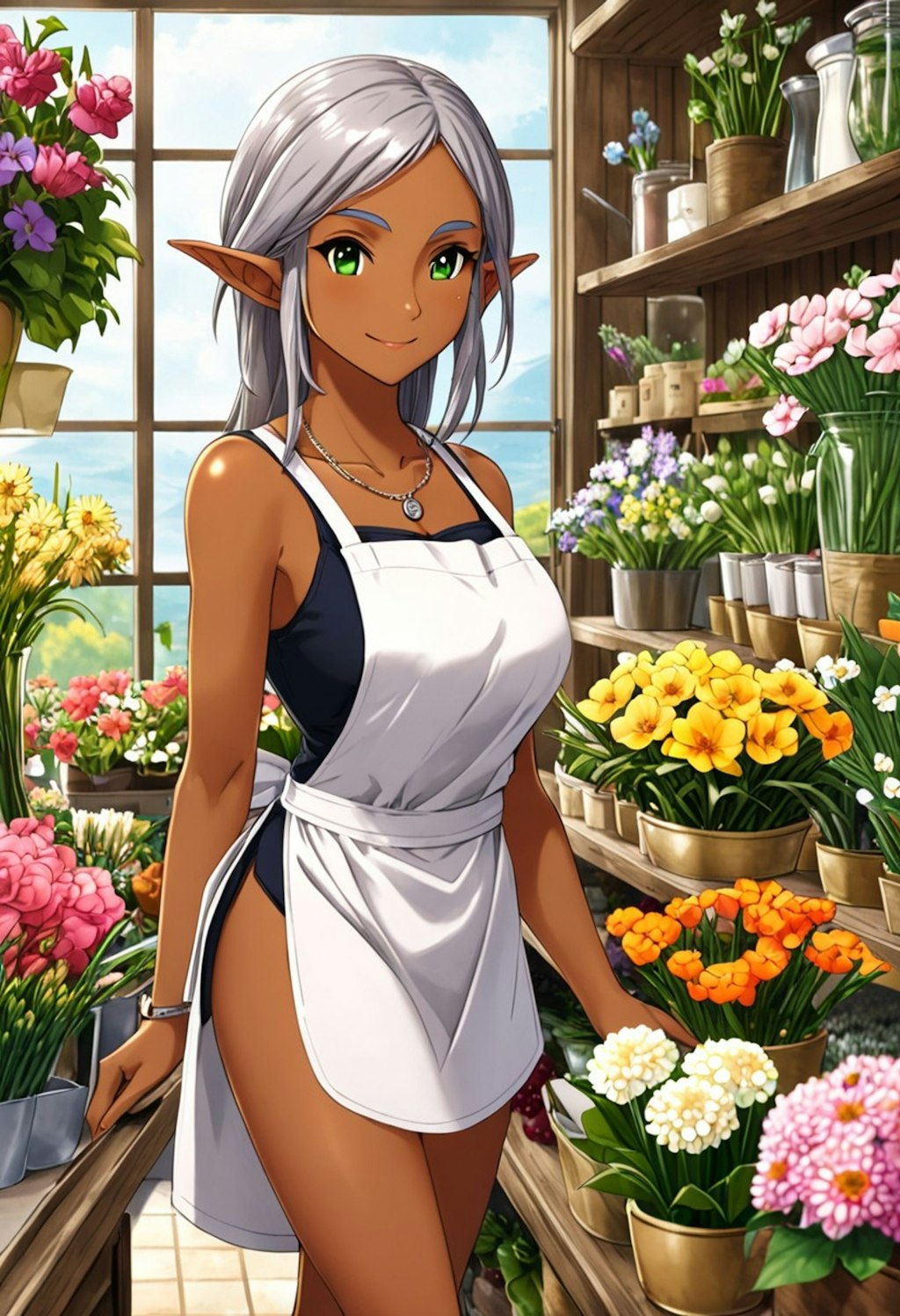 ダークエルフの花屋さん