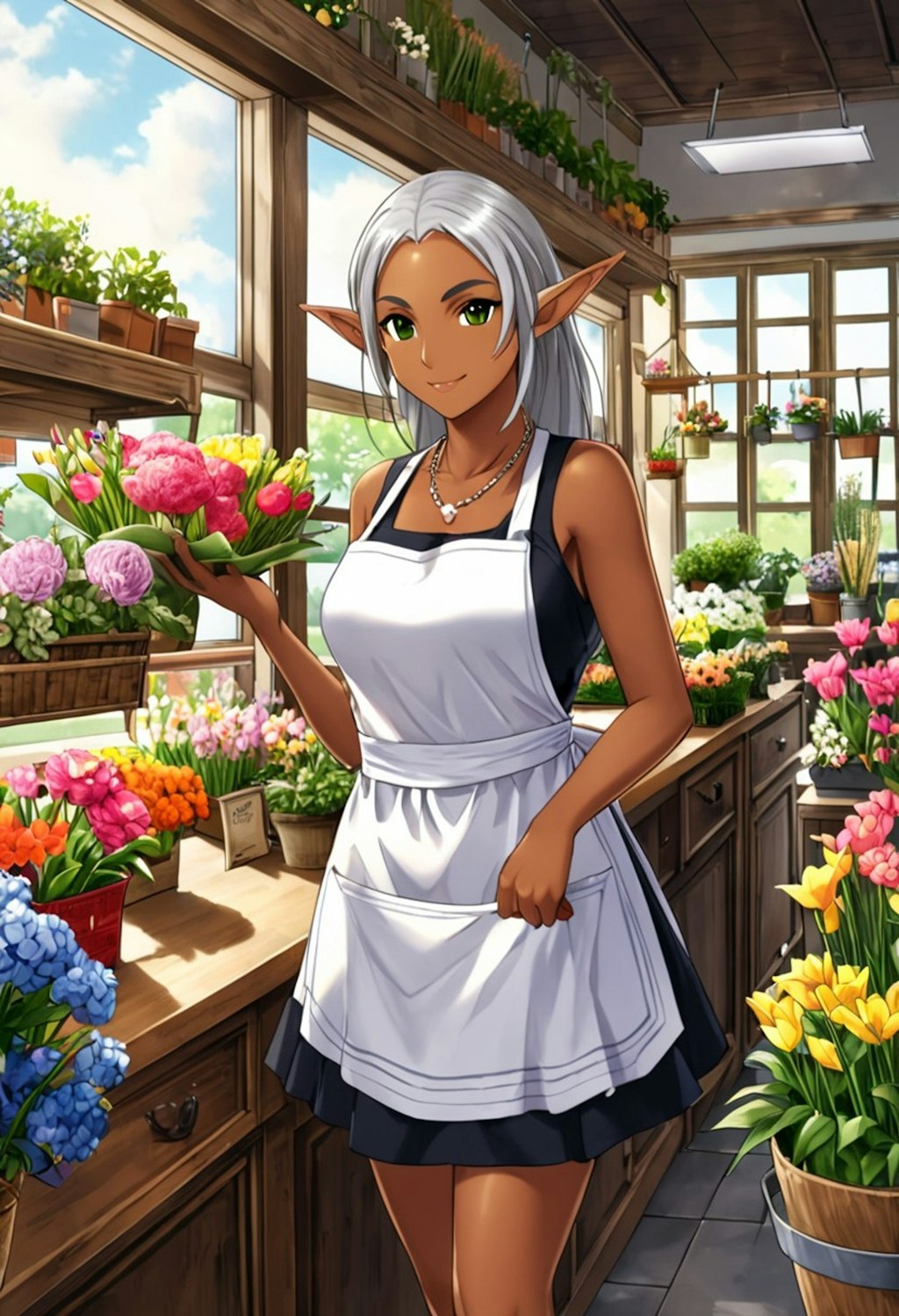 ダークエルフの花屋さん