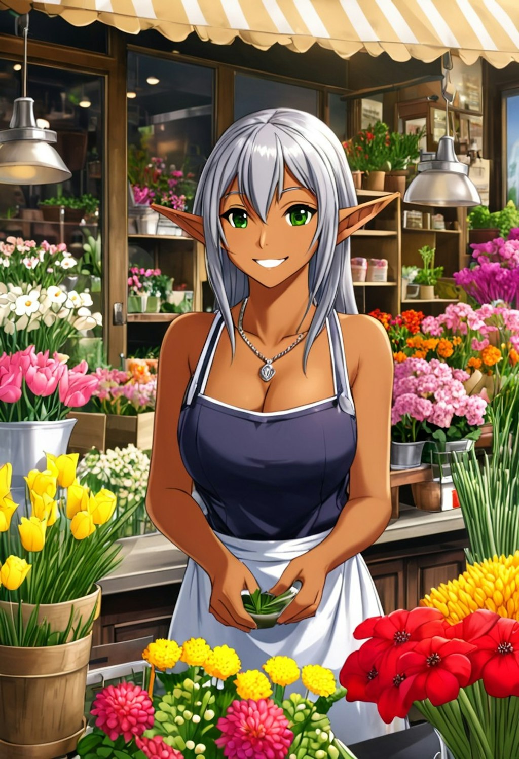 ダークエルフの花屋さん