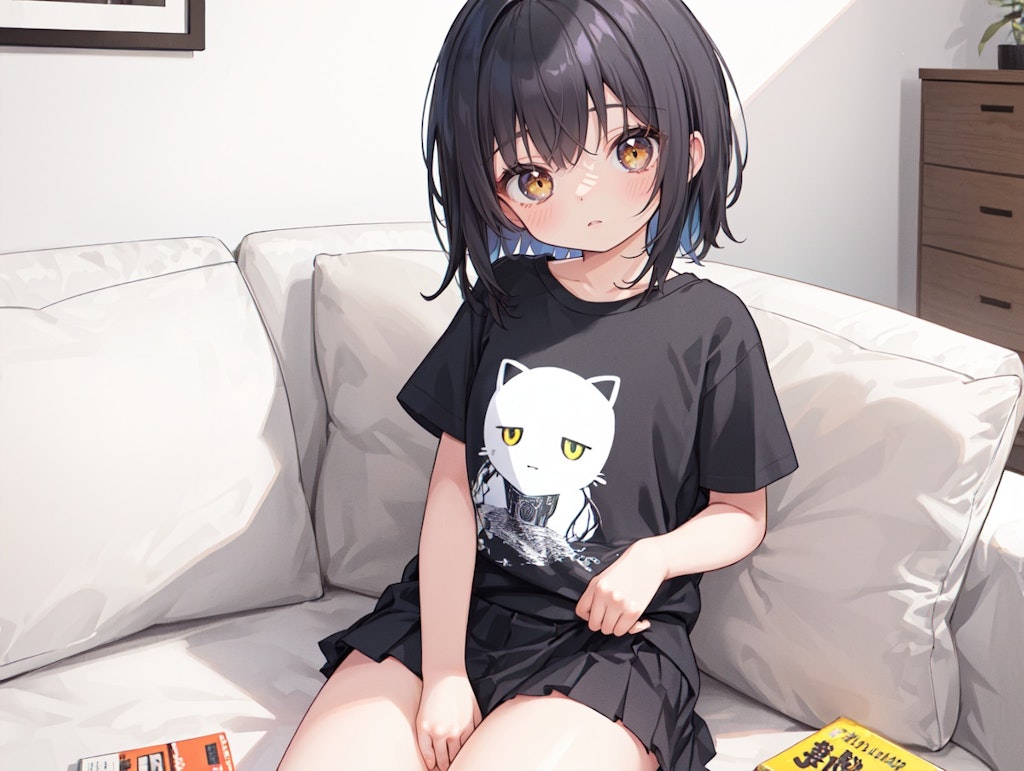 ソファーの女の子