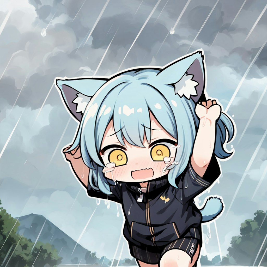 急な雨