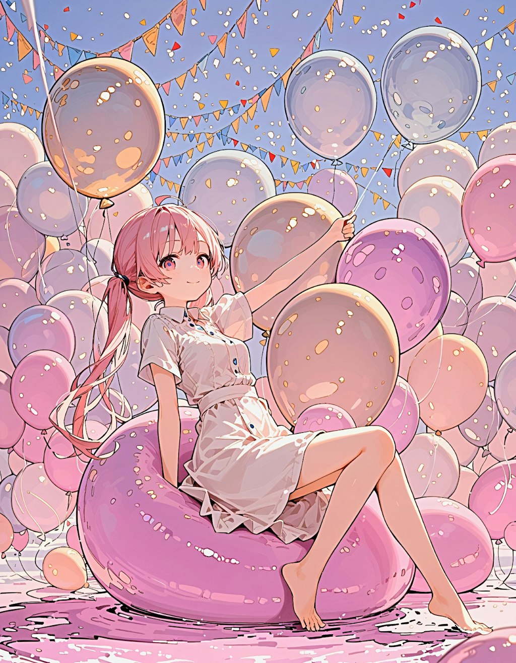 balloon_world, pink_twintail