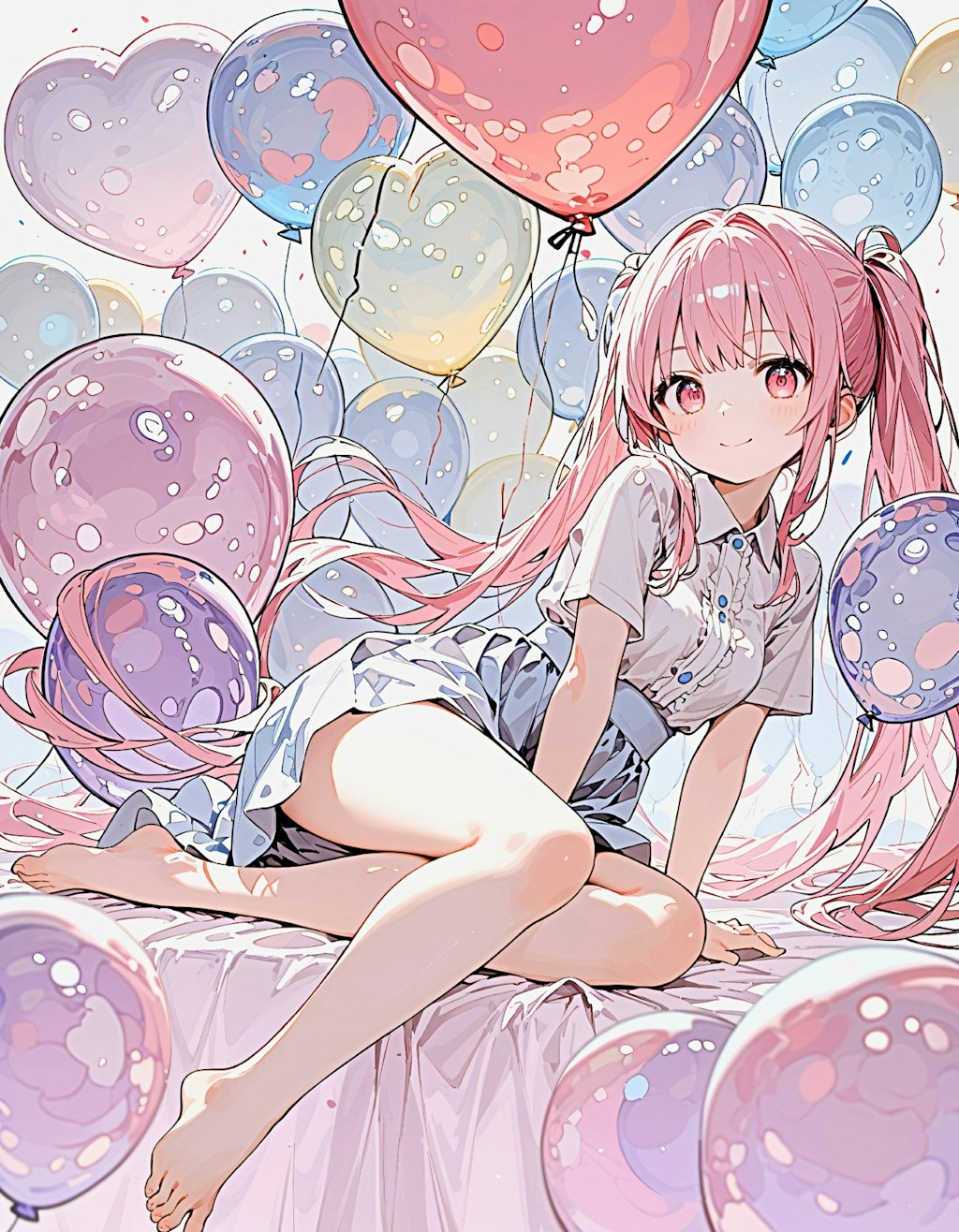 balloon_world, pink_twintail