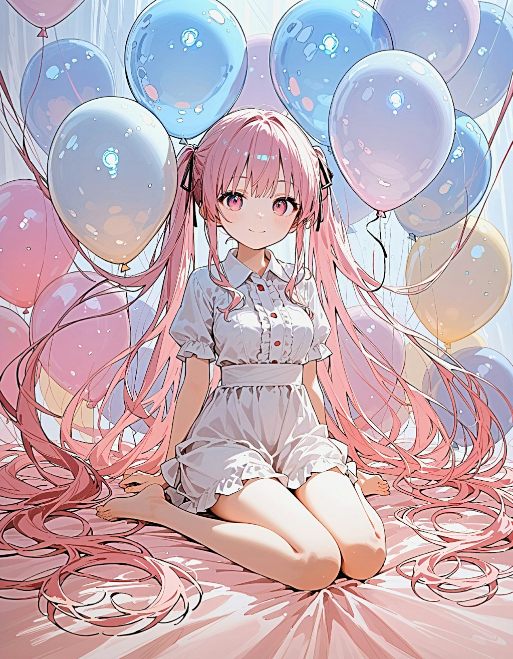 balloon_world, pink_twintail