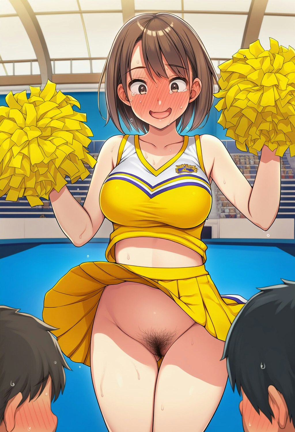 変だなあ、スカートの中が妙にスースーするような？…そんなワケ…そんなワケえ！