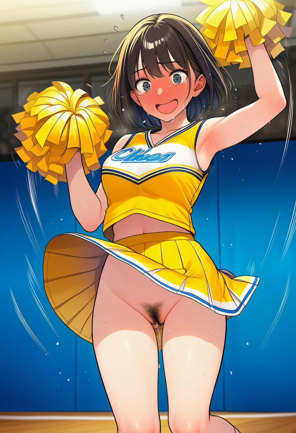 変だなあ、スカートの中が妙にスースーするような？…そんなワケ…そんなワケえ！