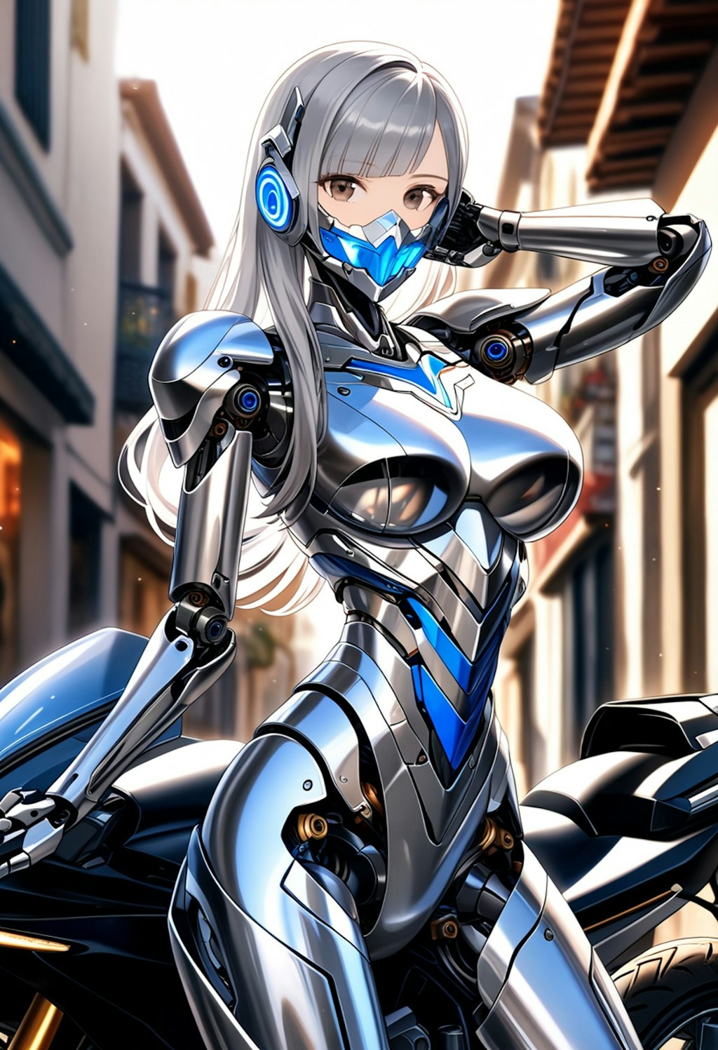 バイクとメカ子