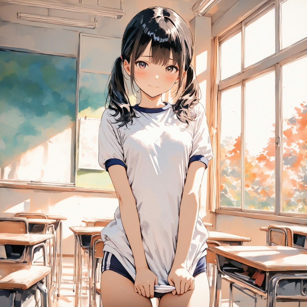 黒髪ツインテール#3