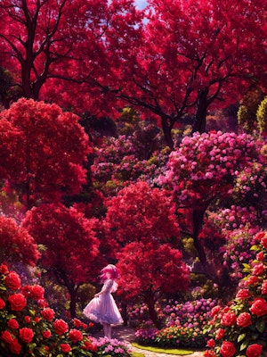 赤い庭