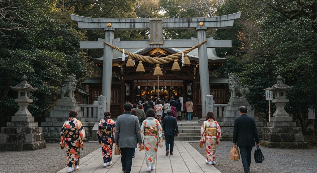 初詣の風景