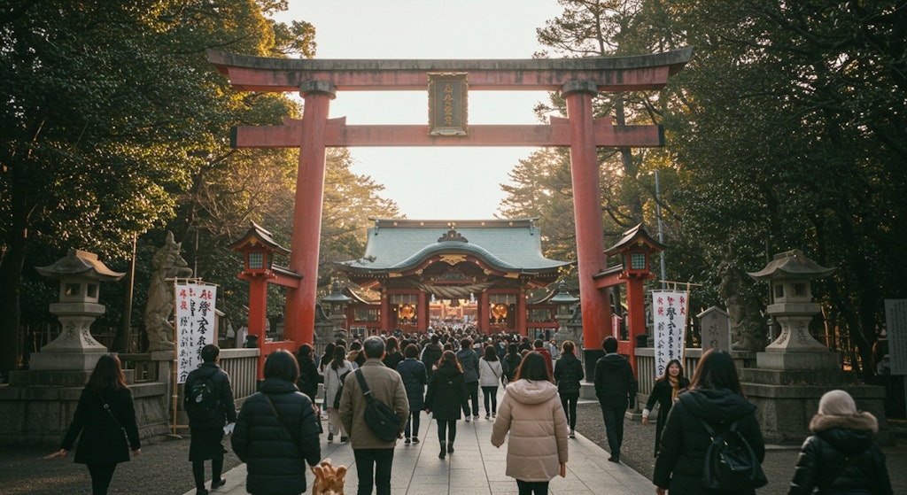 初詣の風景