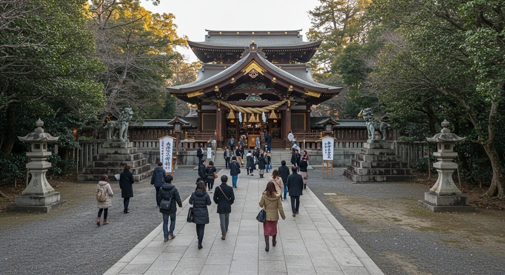 初詣の風景