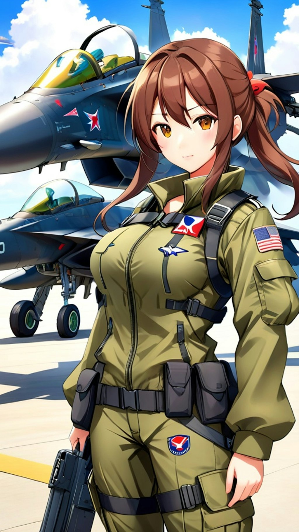 戦闘機の擬人化　F-15 イーグル　3