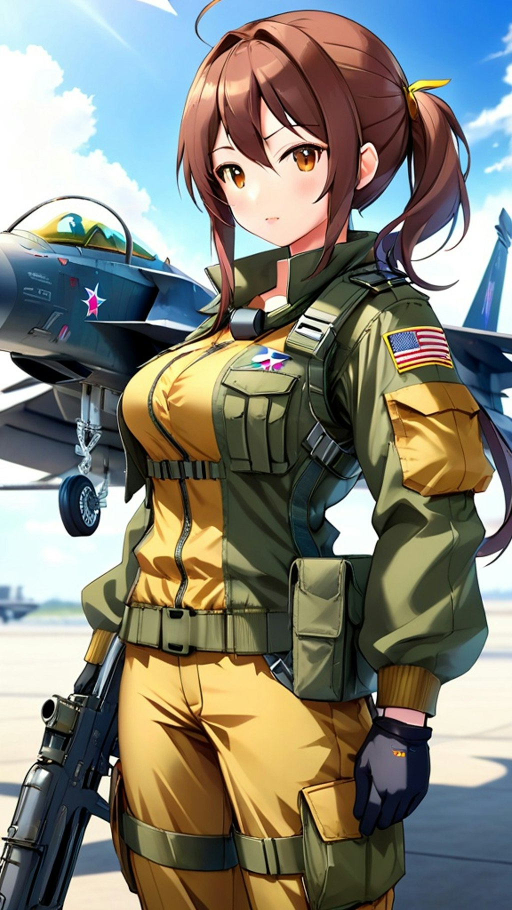 戦闘機の擬人化　F-15 イーグル　3