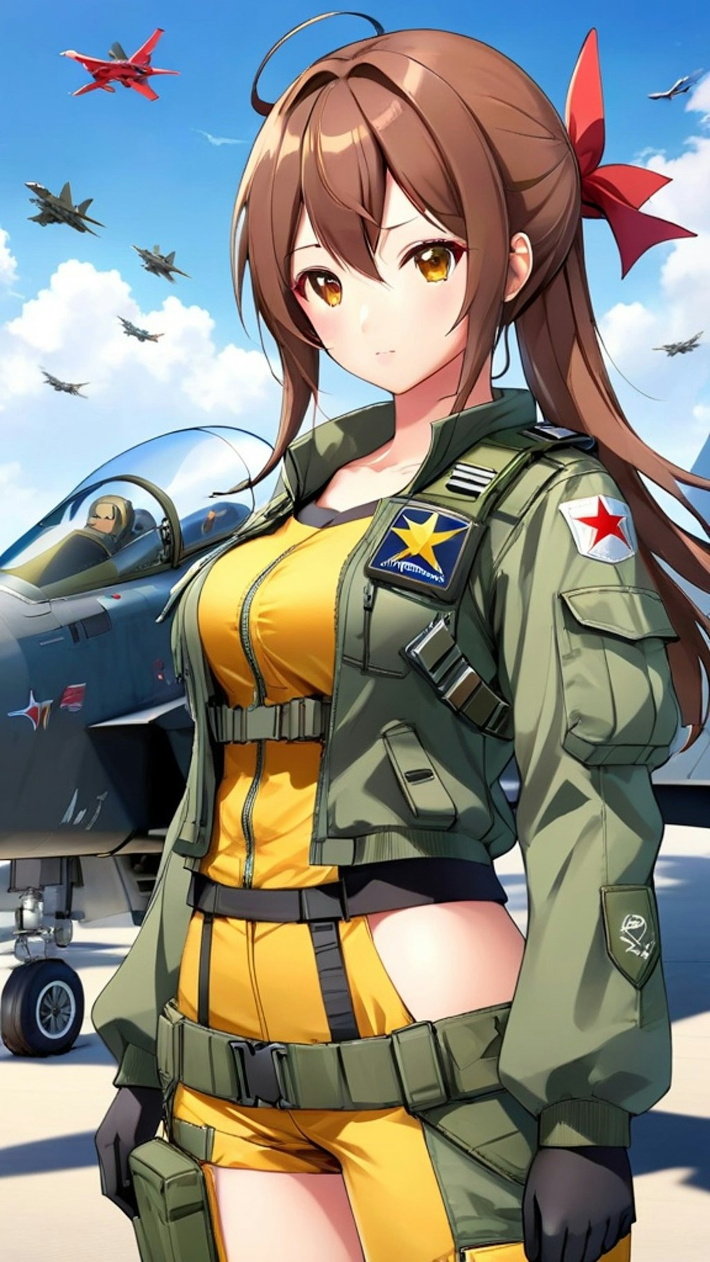 戦闘機の擬人化　F-15 イーグル　3