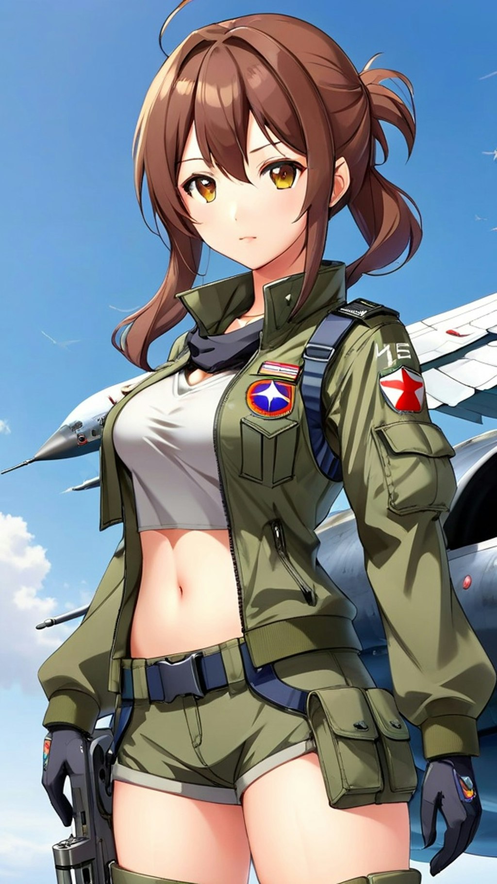 戦闘機の擬人化　F-15 イーグル　3