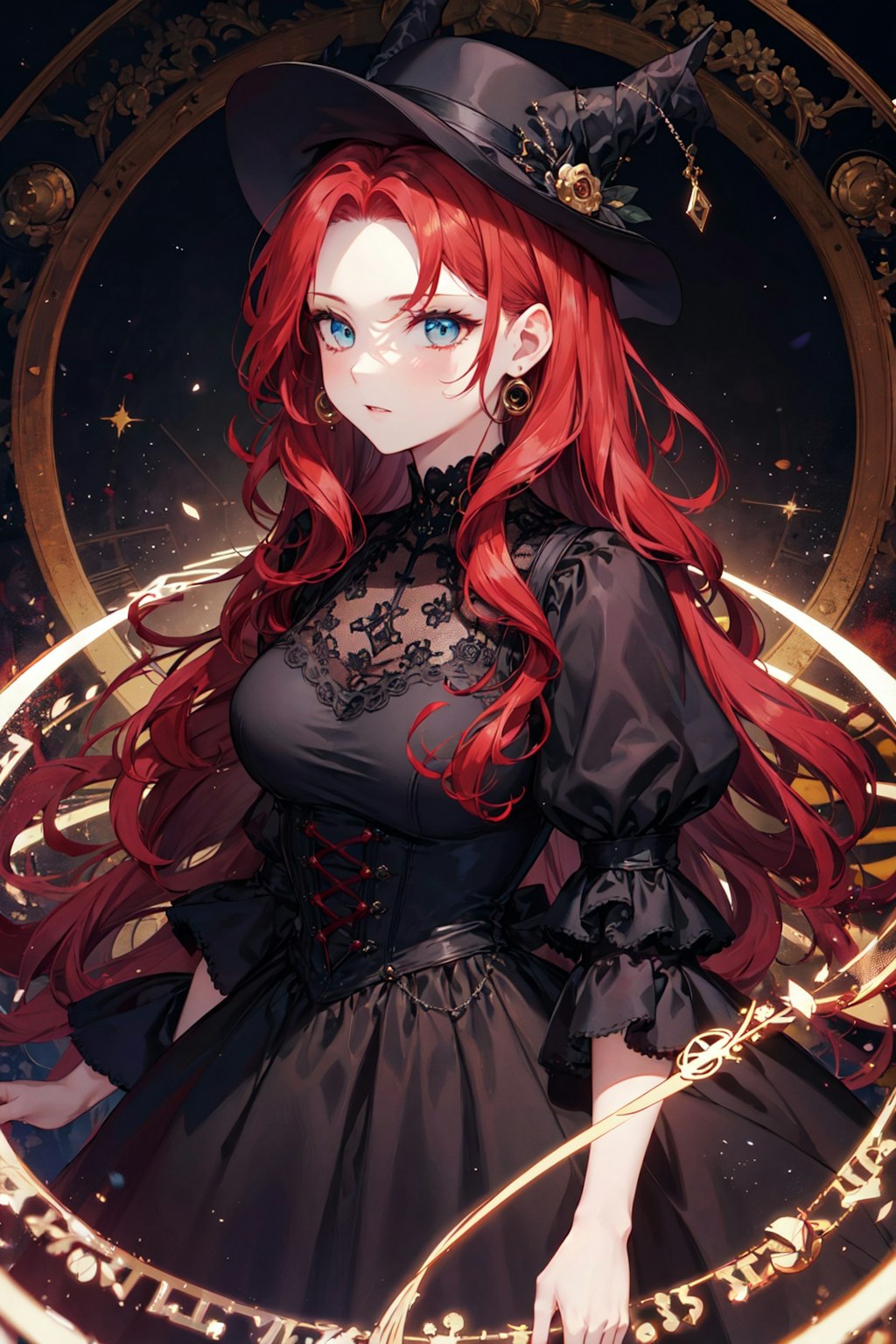 赤い髪の不死の魔女