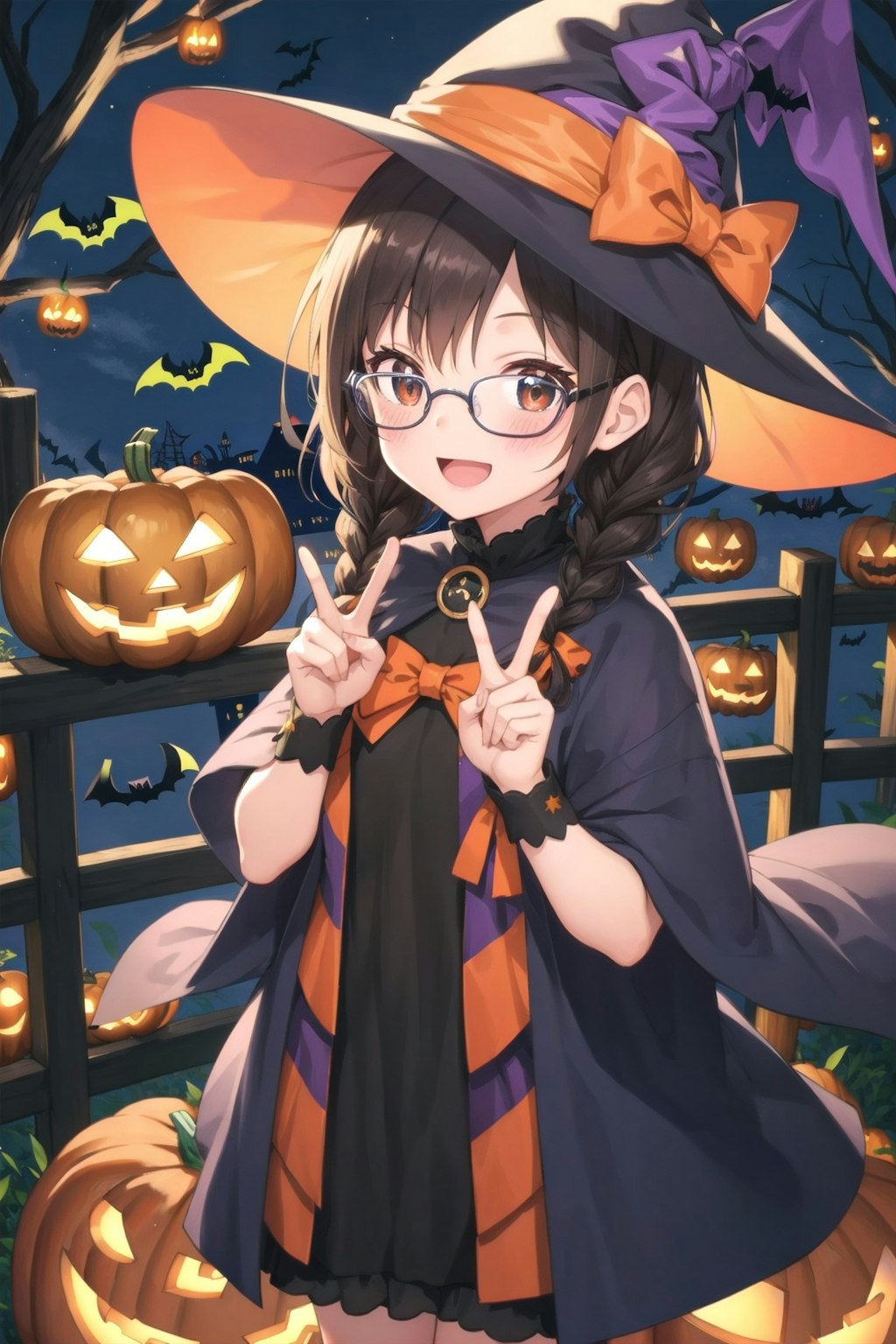 ハロウィン当日にちちぷい２周年お祝い委員長ちゃん