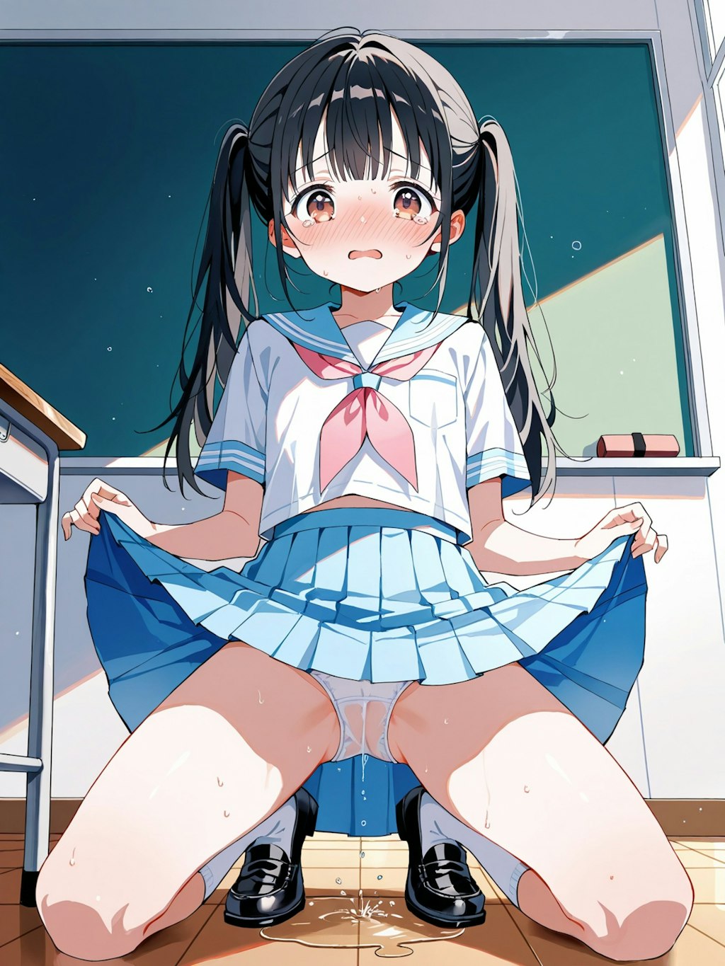 濡れちゃった！