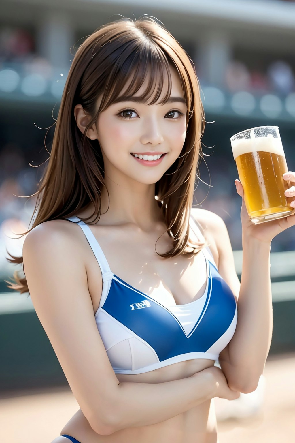 ビール キャンギャルの れなちゃん