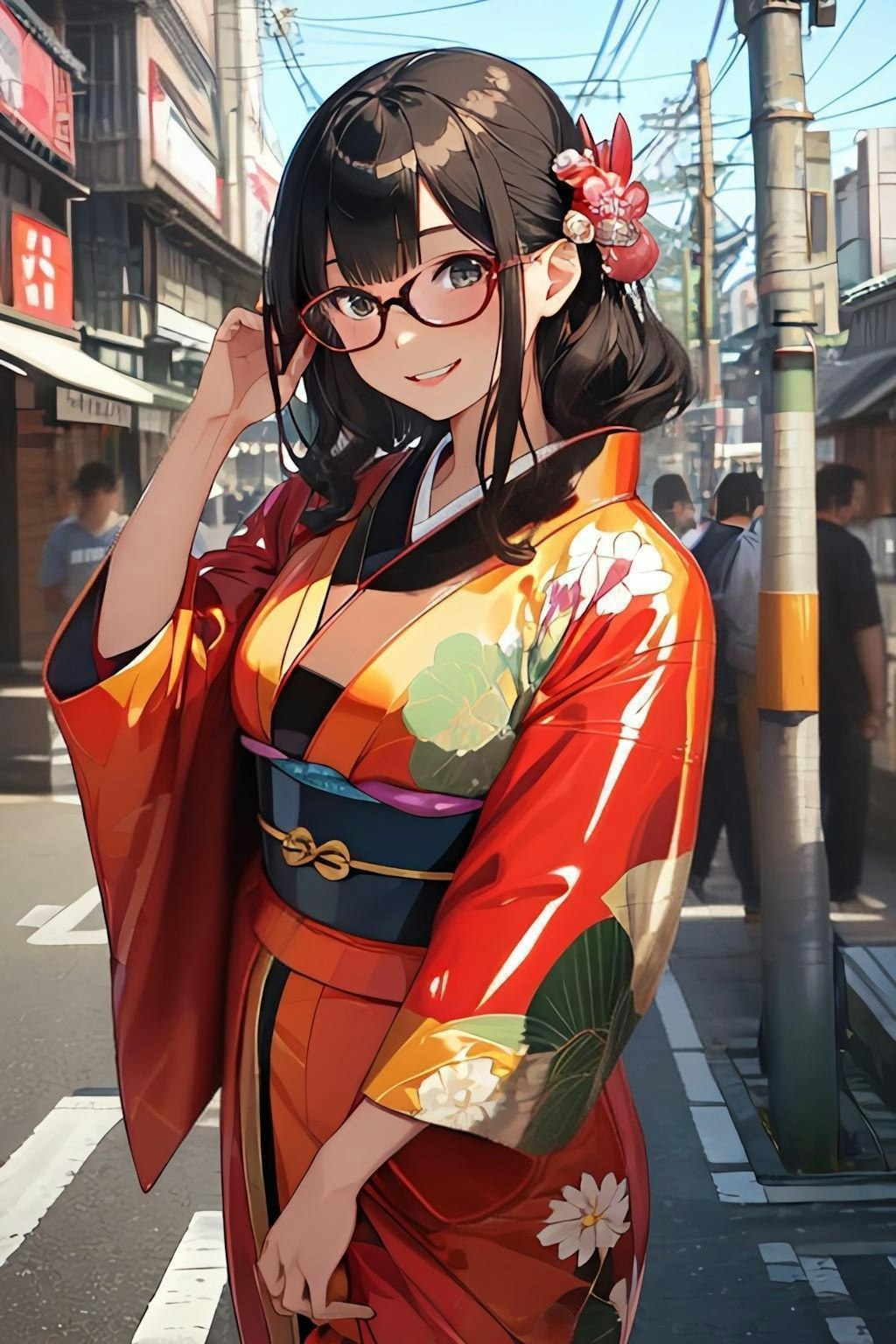 ツヤテカ着物🌟＋👘＝🎇