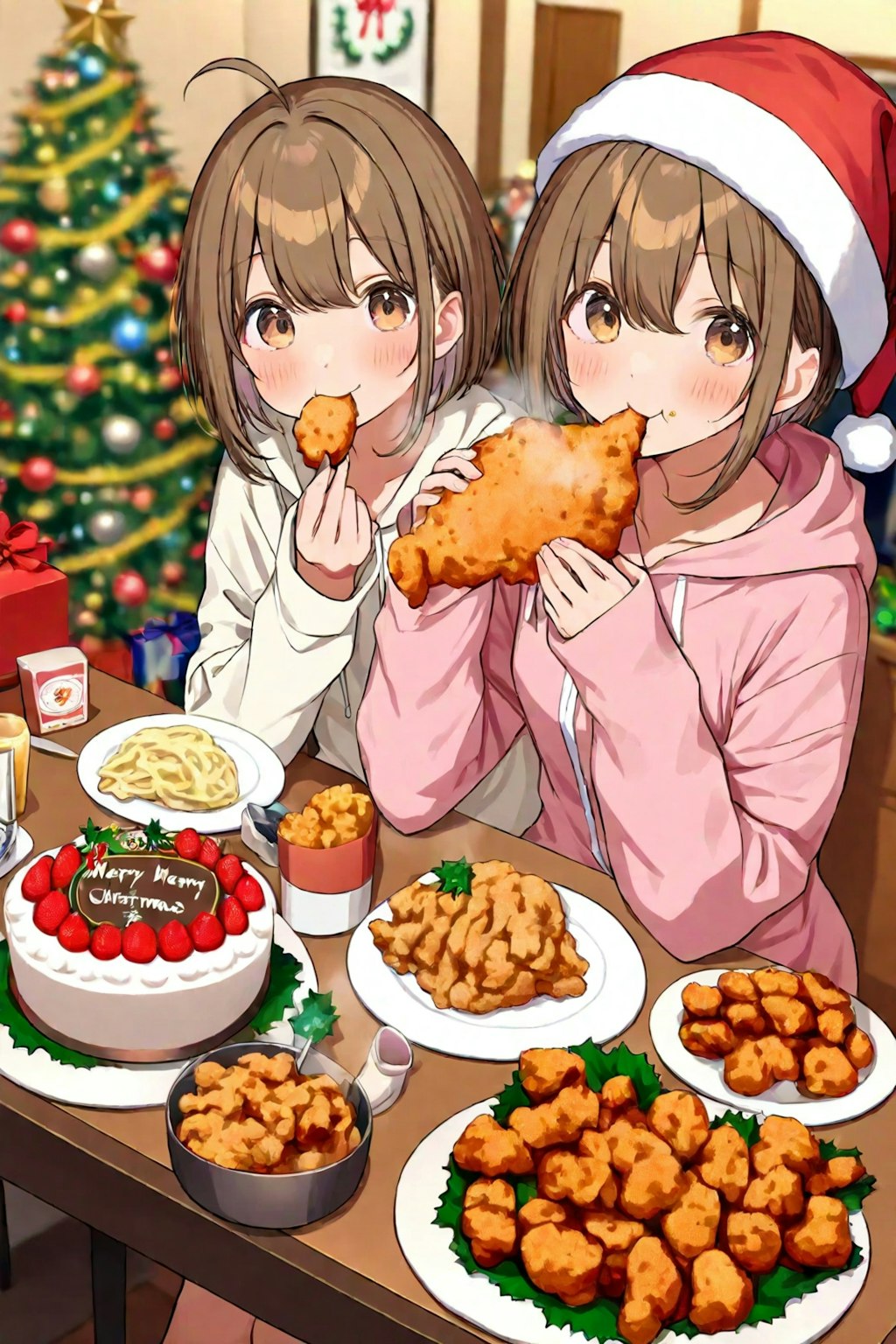 チキン食べてメリークリスマス🍗🎄