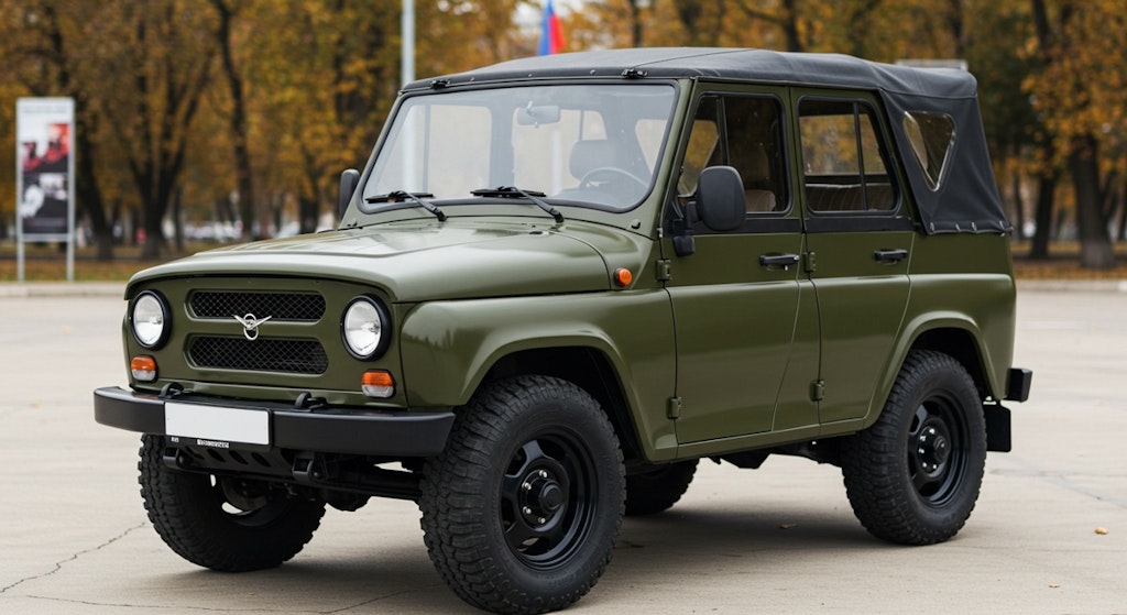 某国軍用車