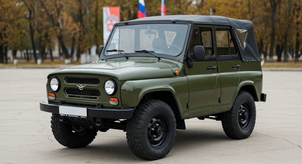 某国軍用車