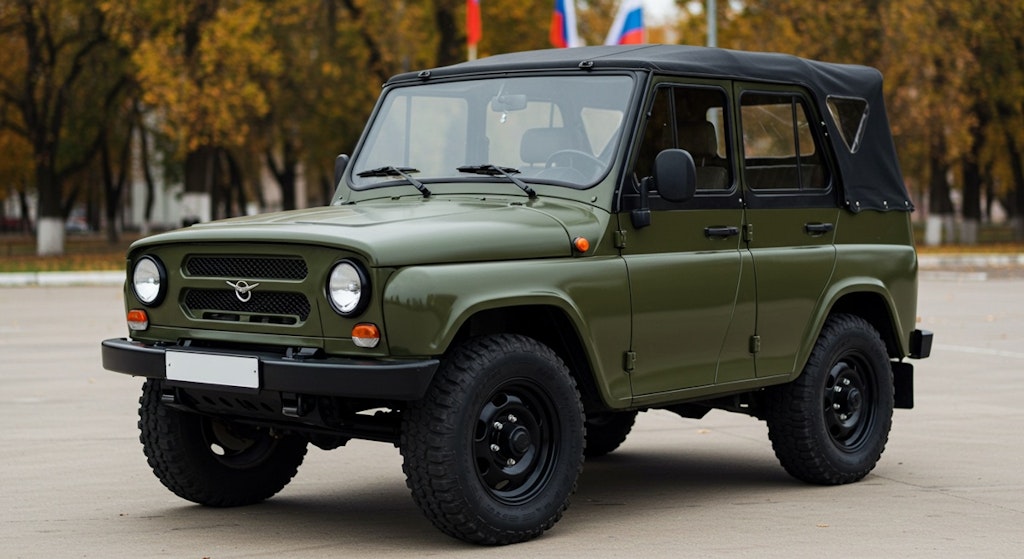 某国軍用車